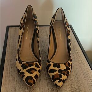 Cheetah high heels — BCBGeneration Brown and Black Heels with Animal Print